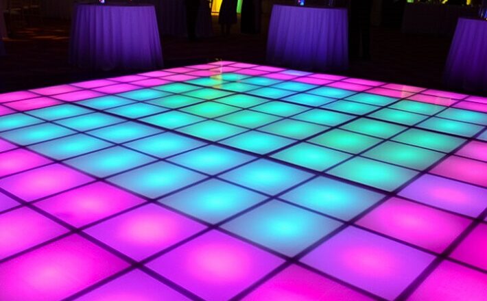 What Colors and Patterns are Leased Light-Up Dance Floors Most Popular